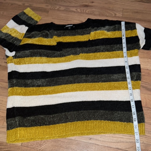 Express Striped 3/4 Sleeve Sweater Size M - Picture 5 of 8